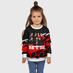 Свитшот детский BTS, цвет: 3D-белый — фото 2