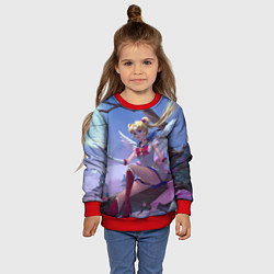 Свитшот детский СЕЙЛОР МУН, цвет: 3D-красный — фото 2