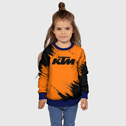 Свитшот детский KTM, цвет: 3D-синий — фото 2