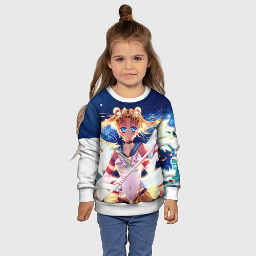 Детский свитшот SAILOR MOON / 3D-Белый – фото 4