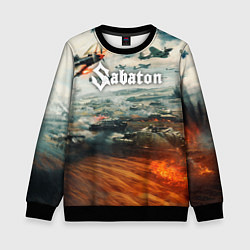 Свитшот детский Sabaton, цвет: 3D-черный