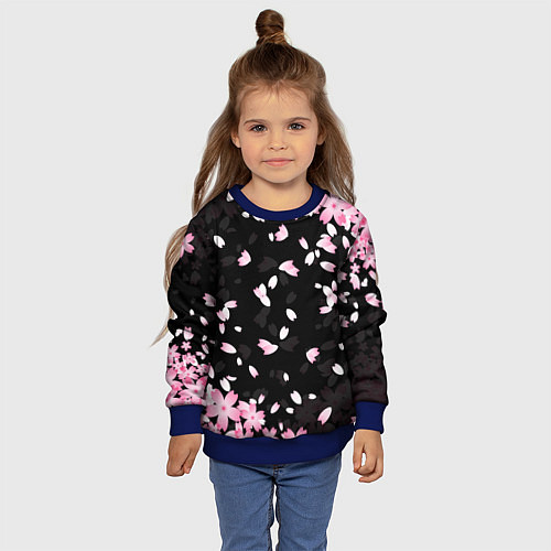 Детский свитшот САКУРА / 3D-Синий – фото 4