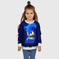 Свитшот детский SONIC, цвет: 3D-белый — фото 2