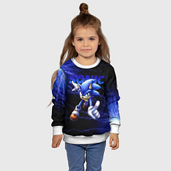Свитшот детский SONIC, цвет: 3D-белый — фото 2