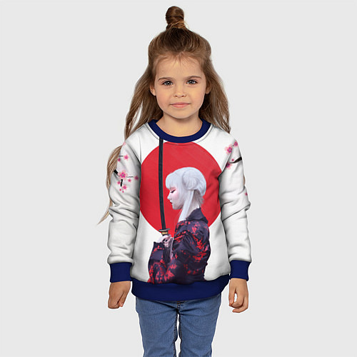 Детский свитшот Самурай / 3D-Синий – фото 4