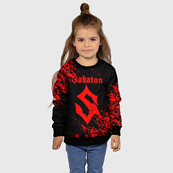 Свитшот детский SABATON, цвет: 3D-черный — фото 2