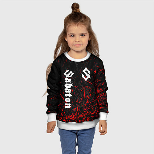 Детский свитшот SABATON / 3D-Белый – фото 4