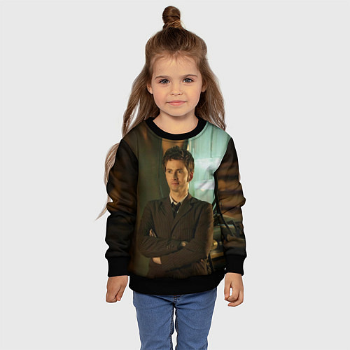 Детский свитшот ЛЮБИМЫЙ ДОКТОР / 3D-Черный – фото 4