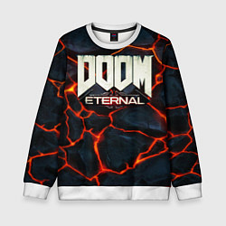 Свитшот детский DOOM: ETERNAL, цвет: 3D-белый