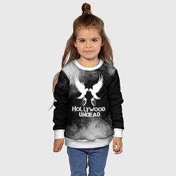 Свитшот детский Hollywood Undead, цвет: 3D-белый — фото 2