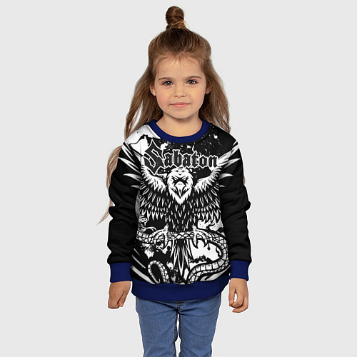 Детский свитшот SABATON / 3D-Синий – фото 4