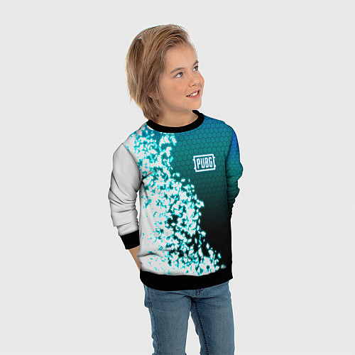 Детский свитшот PUBG / 3D-Черный – фото 3