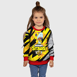 Свитшот детский BRAWL STARS LEON SHARK, цвет: 3D-красный — фото 2