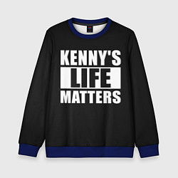 Свитшот детский KENNYS LIFE MATTERS, цвет: 3D-синий