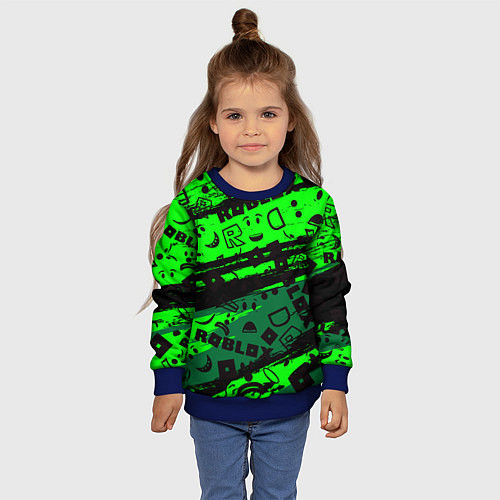 Детский свитшот Roblox / 3D-Синий – фото 4