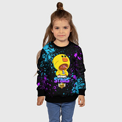 Свитшот детский BRAWL STARS SALLY LEON, цвет: 3D-черный — фото 2