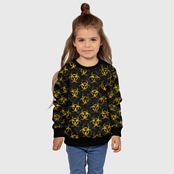 Свитшот детский YELLOW BIOHAZARD, цвет: 3D-черный — фото 2