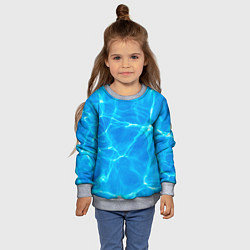 Свитшот детский Вода, цвет: 3D-меланж — фото 2