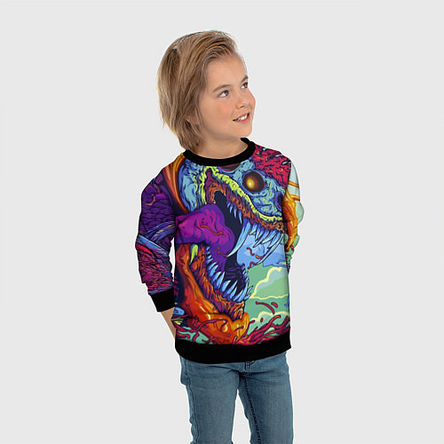 Детский свитшот HYPERBEAST / 3D-Черный – фото 3