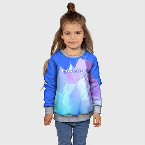 Детский свитшот Horizon Zero Dawn / 3D-Меланж – фото 4