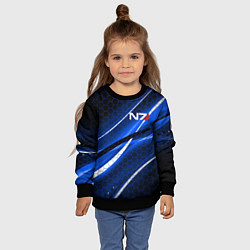 Свитшот детский MASS EFFECT N7, цвет: 3D-черный — фото 2