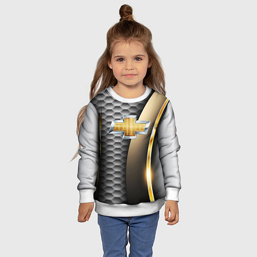 Детский свитшот CHEVROLET / 3D-Белый – фото 4