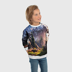 Свитшот детский Horizon Zero Dawn, цвет: 3D-белый — фото 2
