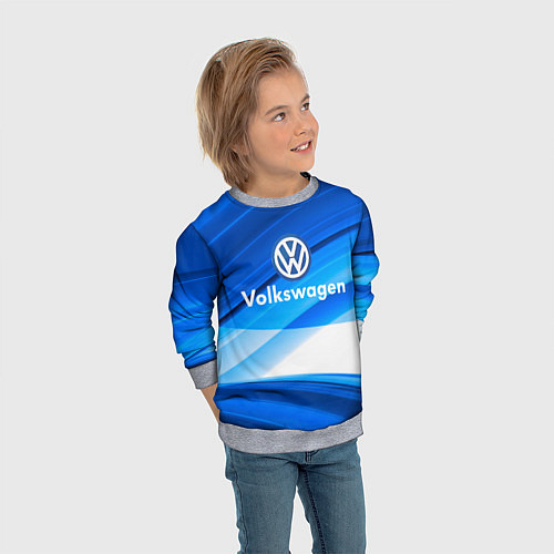 Детский свитшот Volkswagen / 3D-Меланж – фото 3