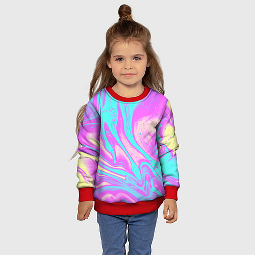 Детский свитшот DIGITAL ART / 3D-Красный – фото 4