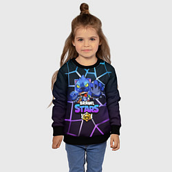Свитшот детский Brawl Stars LEON, цвет: 3D-черный — фото 2