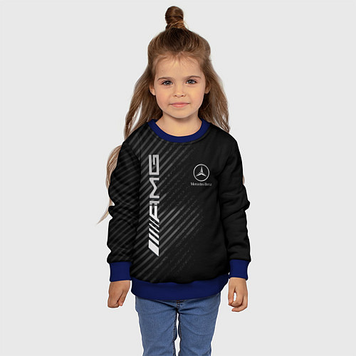 Детский свитшот MERCEDES / 3D-Синий – фото 4
