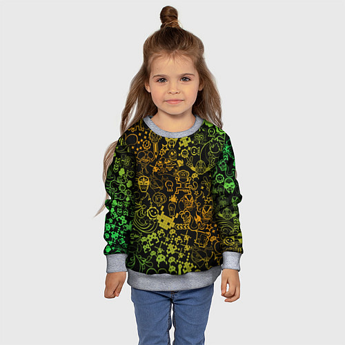 Детский свитшот Игры / 3D-Меланж – фото 4