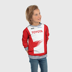 Свитшот детский Toyota Driver, цвет: 3D-меланж — фото 2