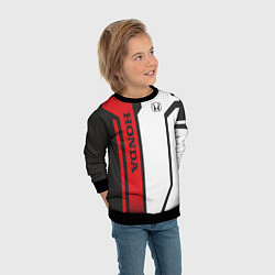 Свитшот детский Honda Driver team, цвет: 3D-черный — фото 2