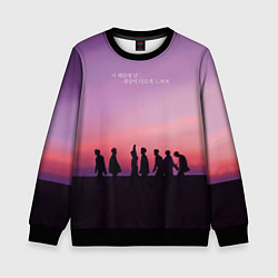 Свитшот детский BTS, цвет: 3D-черный