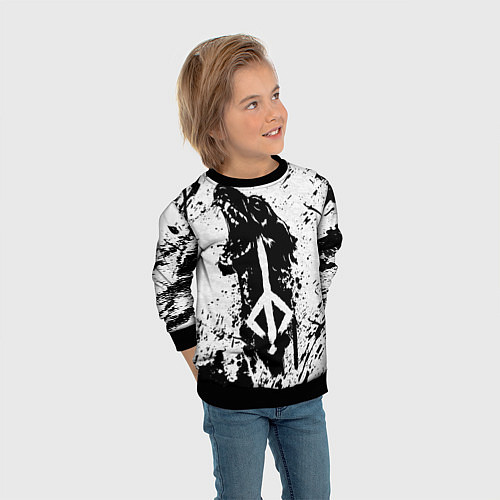 Детский свитшот BLOODBORNE / 3D-Черный – фото 3
