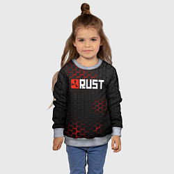 Свитшот детский RUST, цвет: 3D-меланж — фото 2