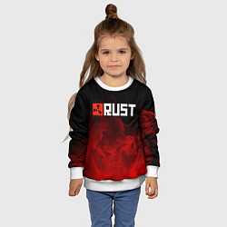 Свитшот детский RUST, цвет: 3D-белый — фото 2