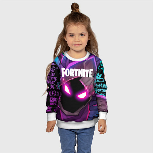 Детский свитшот FORTNITE / 3D-Белый – фото 4