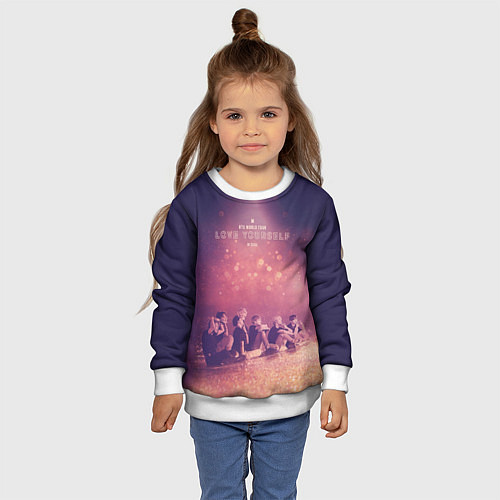 Детский свитшот BTS / 3D-Белый – фото 4