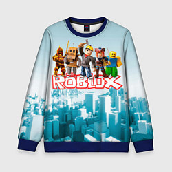 Свитшот детский ROBLOX 5, цвет: 3D-синий
