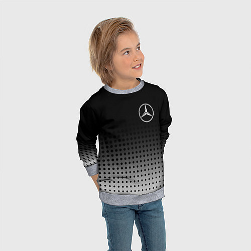 Детский свитшот Mercedes-Benz / 3D-Меланж – фото 3