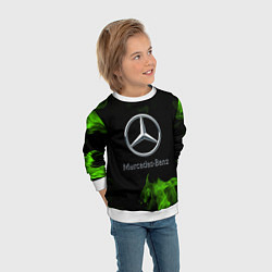 Свитшот детский Mercedes, цвет: 3D-белый — фото 2