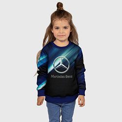 Свитшот детский Mercedes, цвет: 3D-синий — фото 2