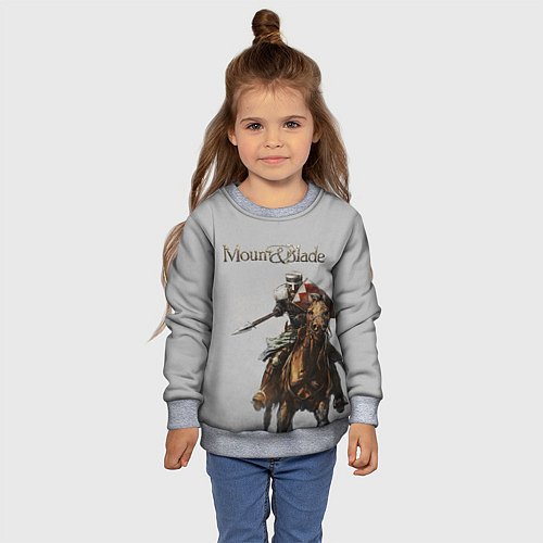 Детский свитшот Mount and Blade / 3D-Меланж – фото 4
