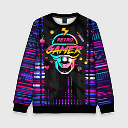 Свитшот детский RETROGAMER3D47, цвет: 3D-черный