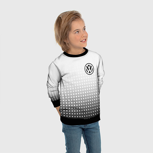Детский свитшот Volkswagen / 3D-Черный – фото 3