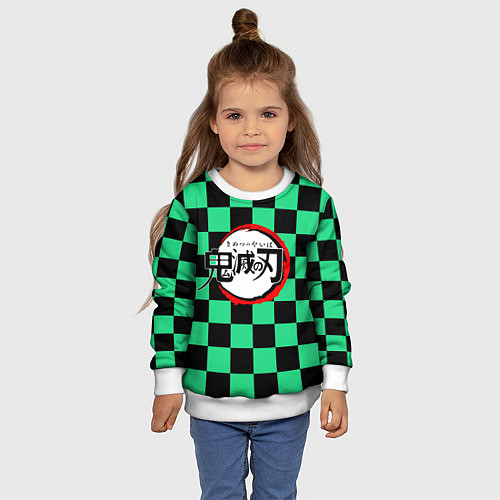 Детский свитшот KIMETSU NO YAIBA / 3D-Белый – фото 4