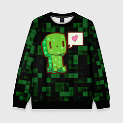Детский свитшот Minecraft Creeper