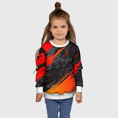 Детский свитшот Assassins Creed / 3D-Белый – фото 4